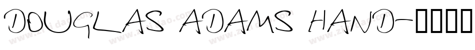 Douglas Adams Hand字体转换